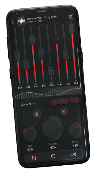 Music Player Screen Mockup
