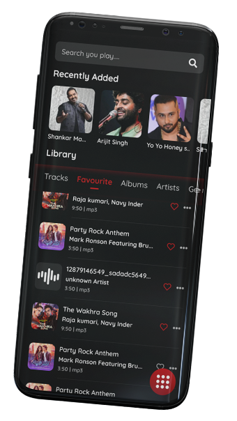 Music Player Screen Mockup